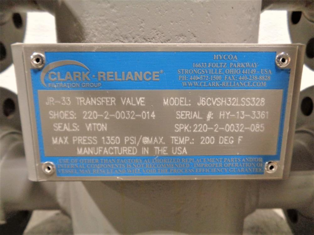 Clark Reliance 2" 600# JR-33 6-Way Transfer Valve #J6CVSH32LSS328